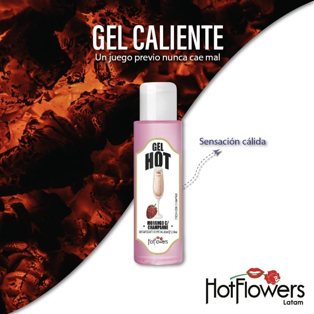 Lubricante Caliente para Sexo Oral y Masajes by Hot Flowers