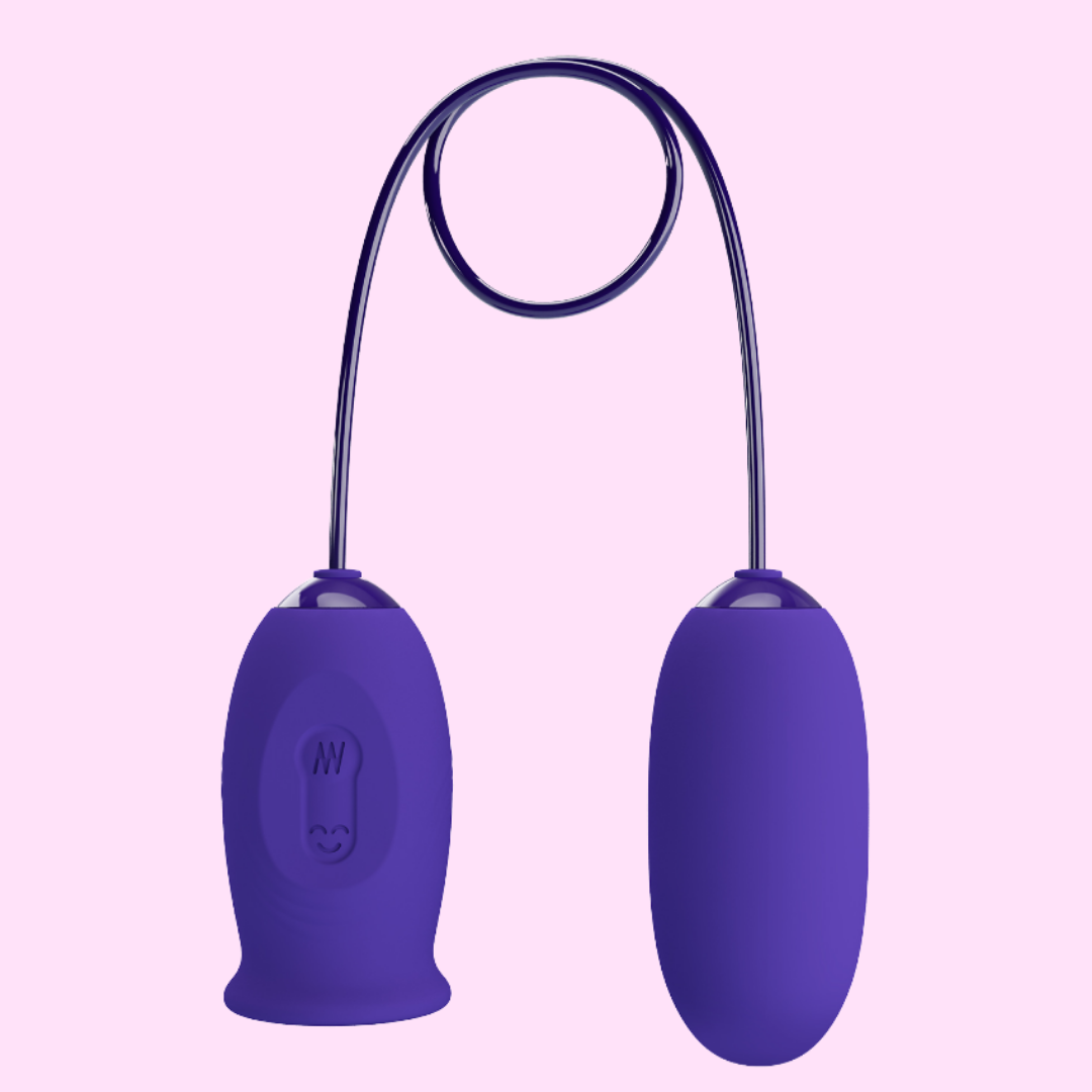 Huevo Vibrador con Estimulador de Clítoris Tipo Lengua