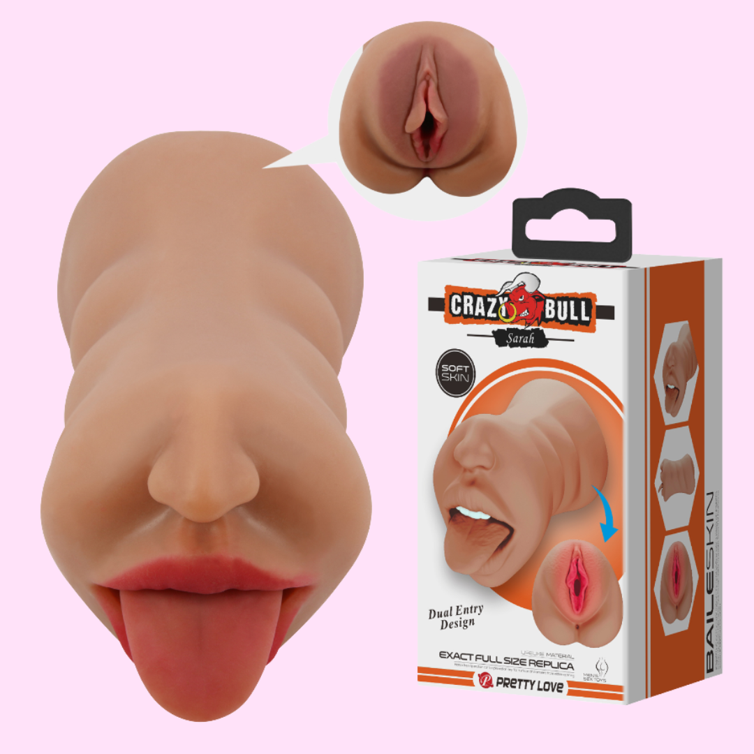 Masturbador Doble Bucal y Vaginal «Sarah»
