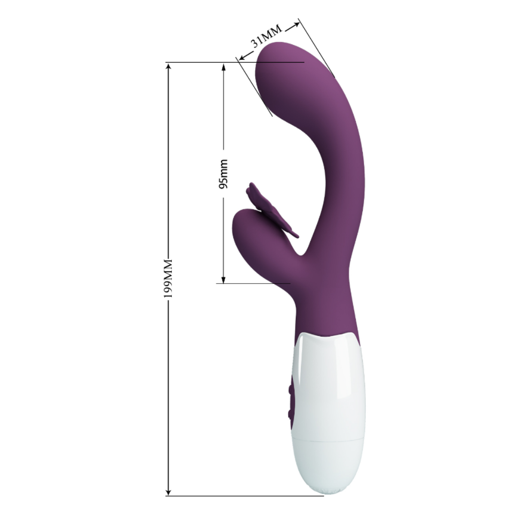 Vibrador Estimulador de Punto G y Clítoris «Butterfly Kiss»