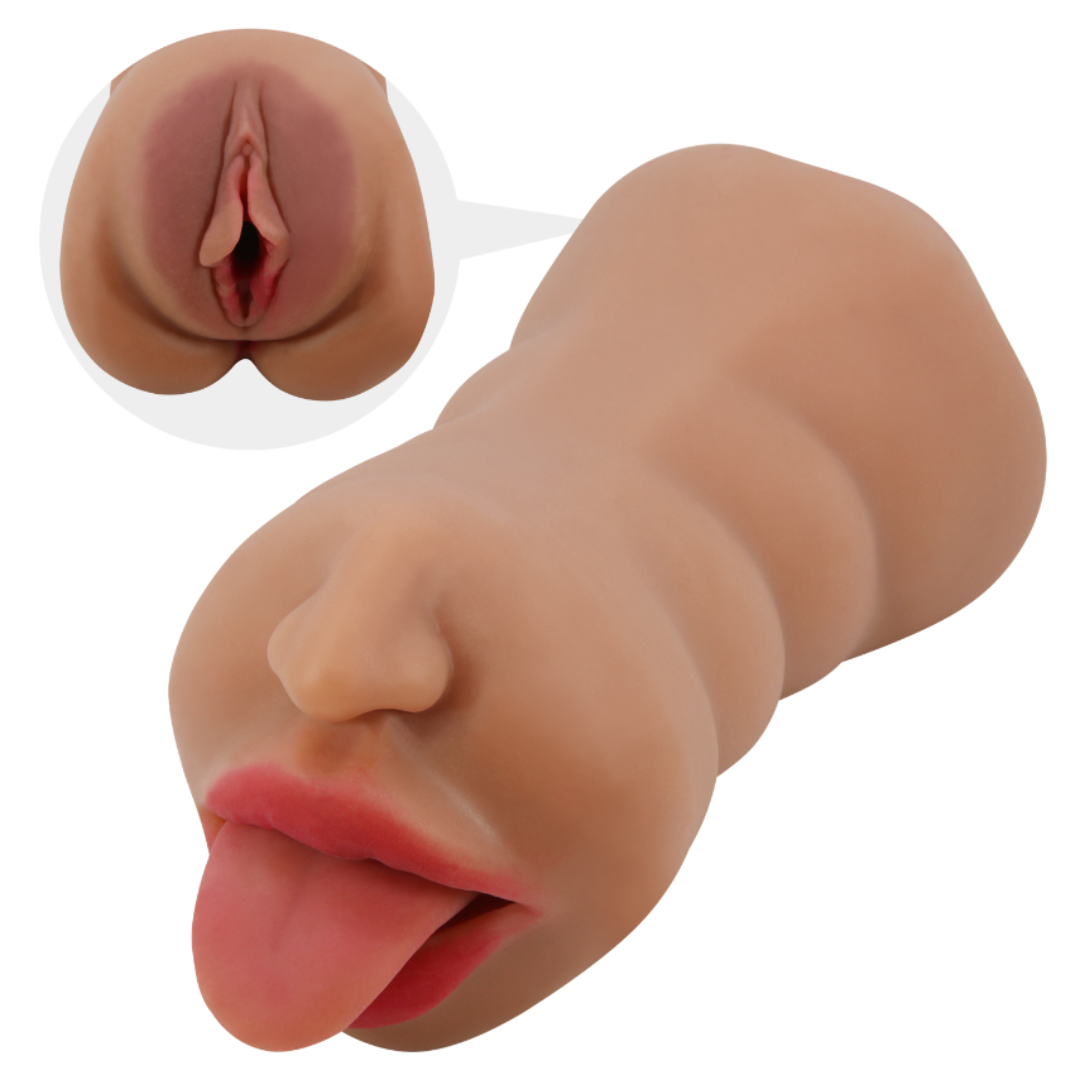 Masturbador Doble Bucal y Vaginal «Sarah»