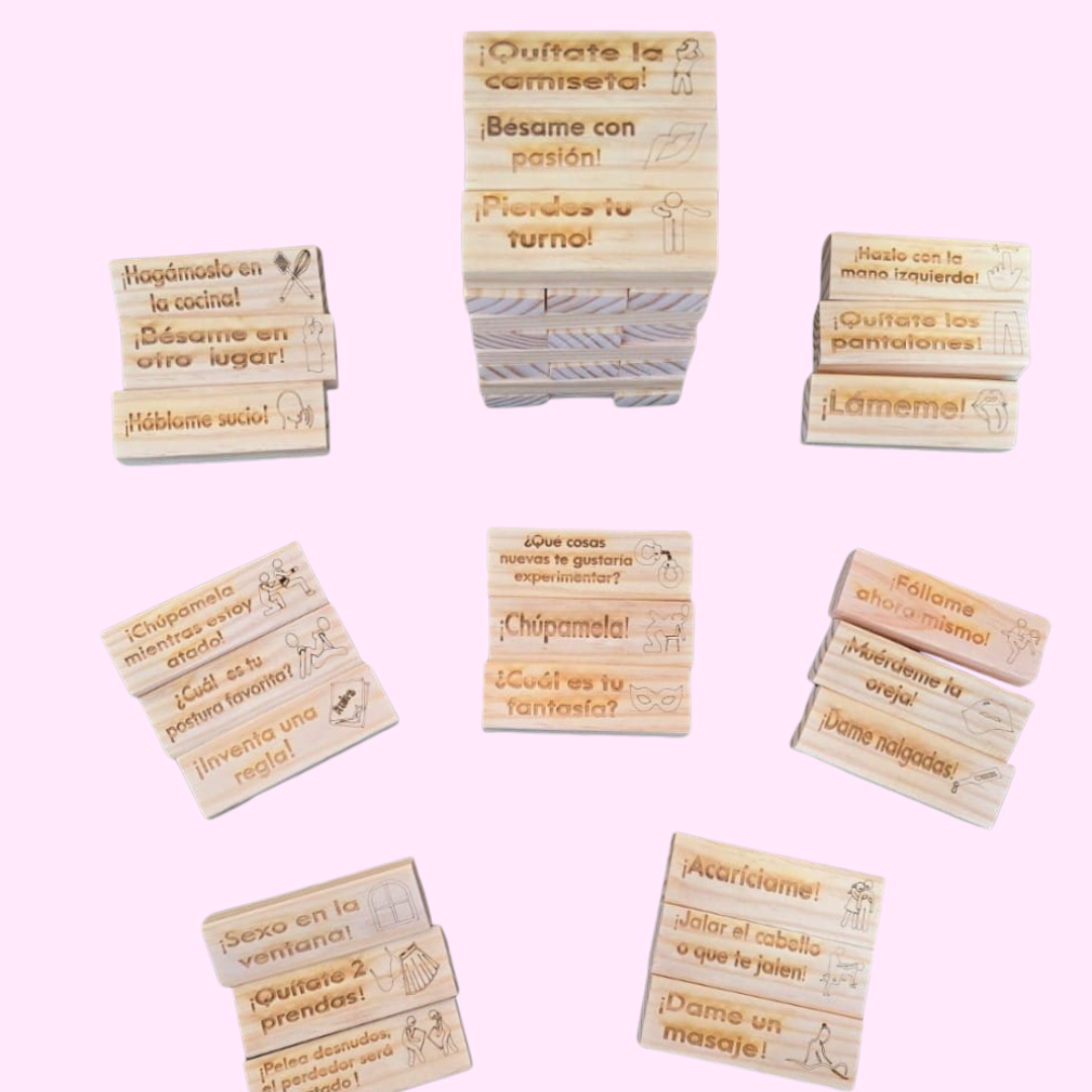 Jenga de Pareja Artesanal