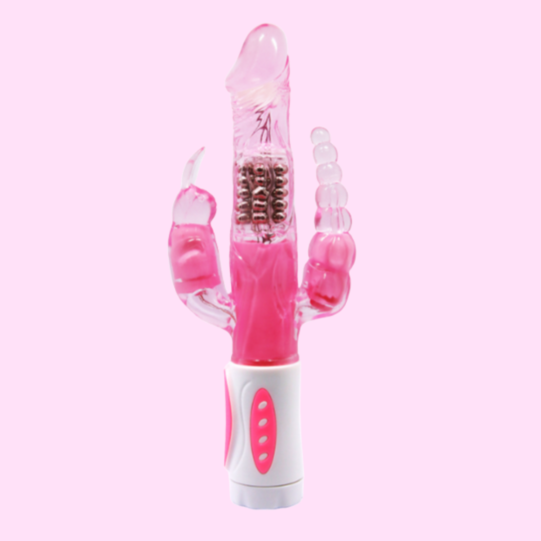Vibrador Conejo Triple Función Anal