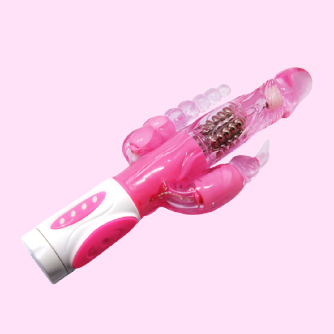 Vibrador Conejo Triple Función Anal