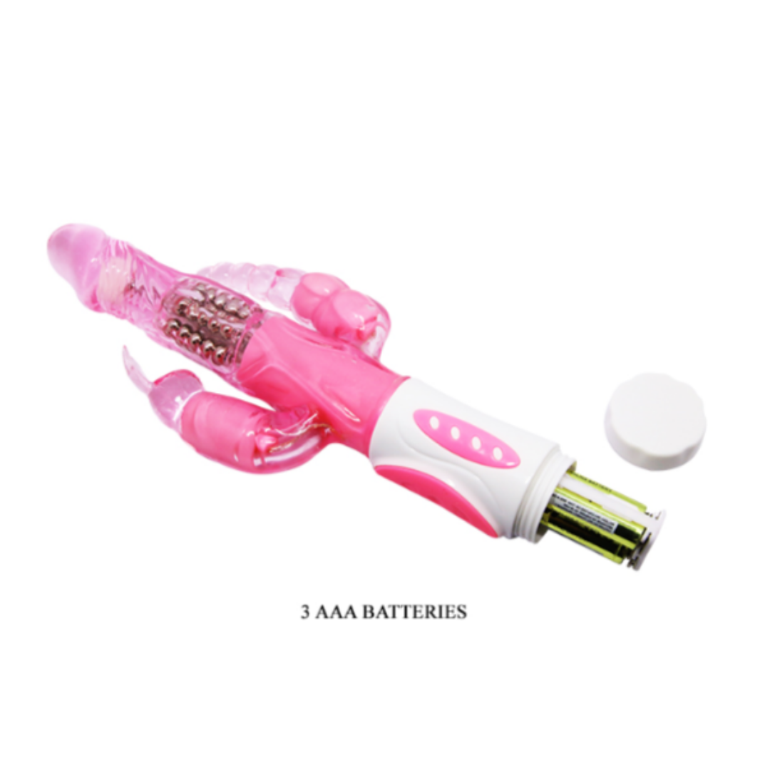 Vibrador Conejo Triple Función Anal