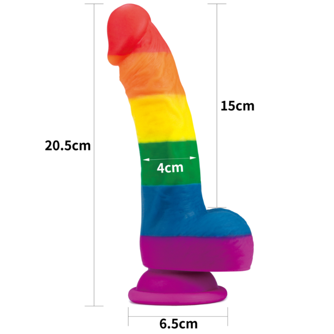 Consolador de 20cm “Orgullo LGBTQ+”