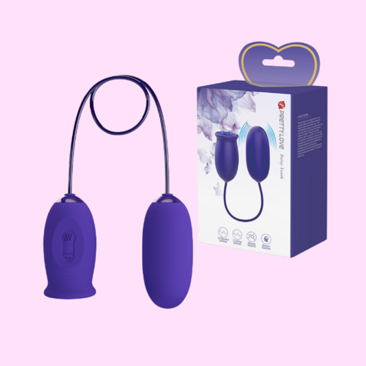 Huevo Vibrador con Estimulador de Clítoris Tipo Lengua