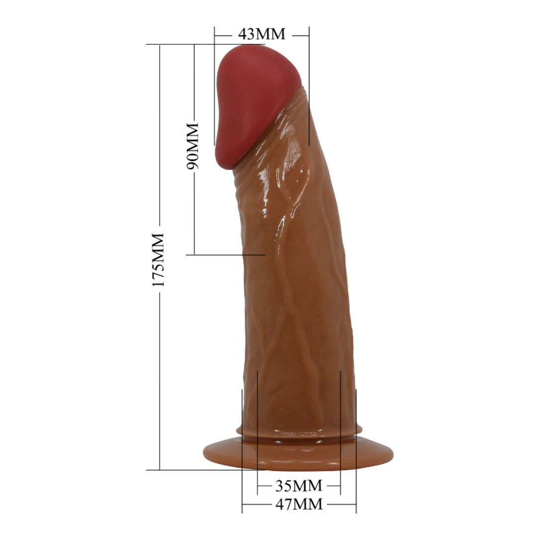 Arnes hueco con vibrador 18 cm