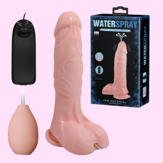 Vibrador Realista con Eyaculación (Squirt)