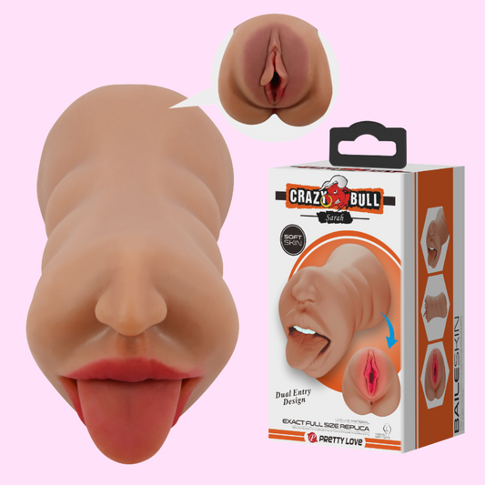 Masturbador Doble Bucal y Vaginal «Sarah»
