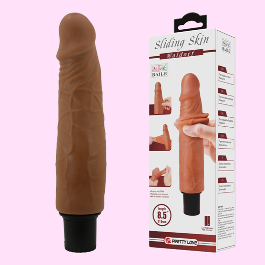 Vibrador Piel Deslizante de 21cm «Waldorf»