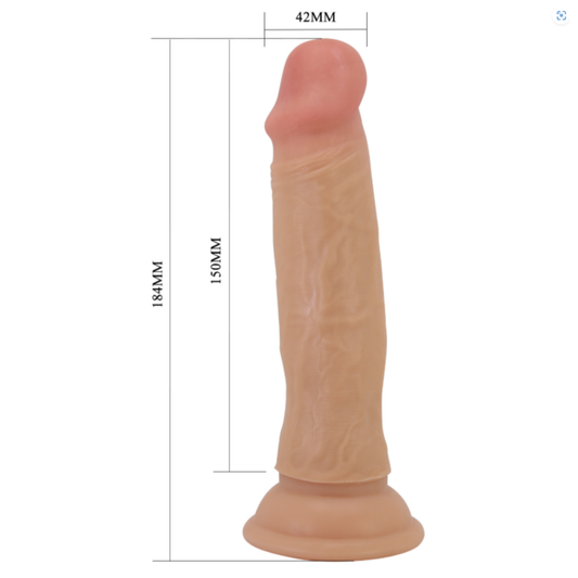 Dildo Piel Deslizante  18cm Quetin