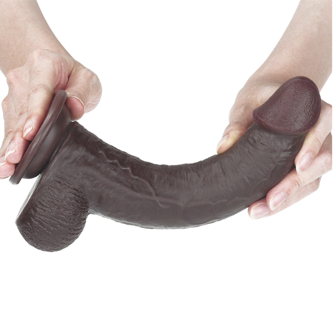 Consolador con Piel Deslizante “Prepucio” de 23cm