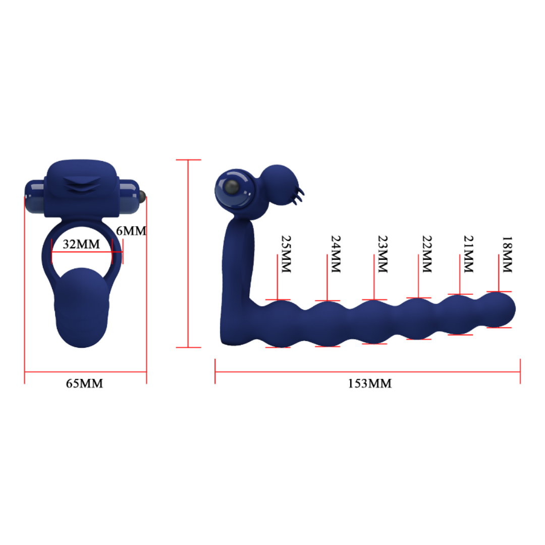 Anillo Vibrador Doble Penetración