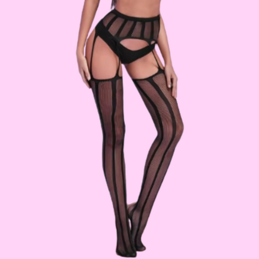 Liguero con Medias y Panty