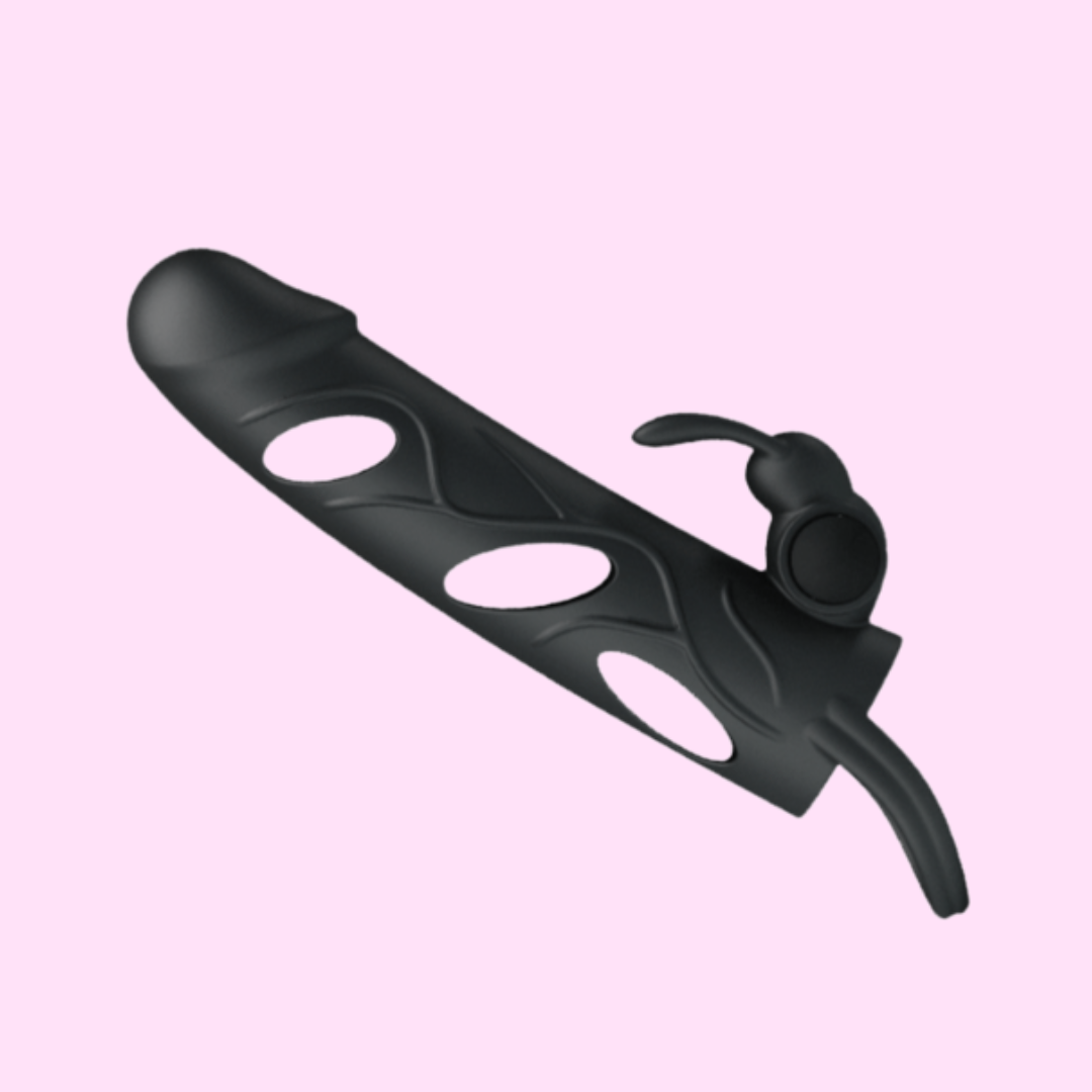 Extención con doble vibrador 14 cm