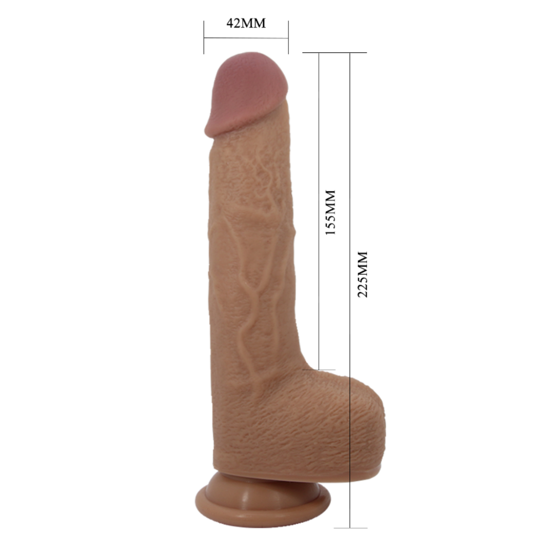 Vibrador Super Realista Autopenetrable Inalámbrico “Tommy”