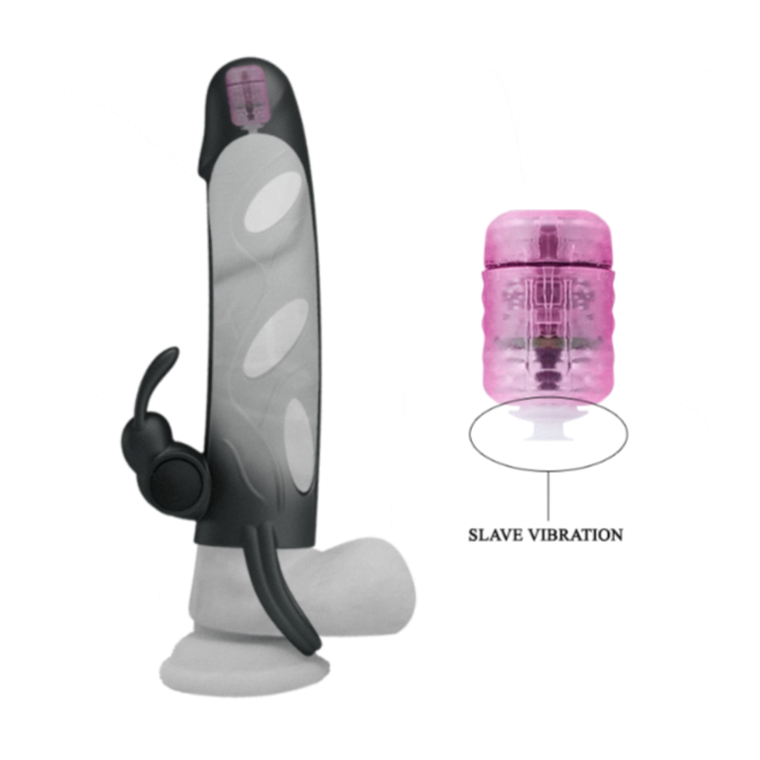 Extención con doble vibrador 14 cm